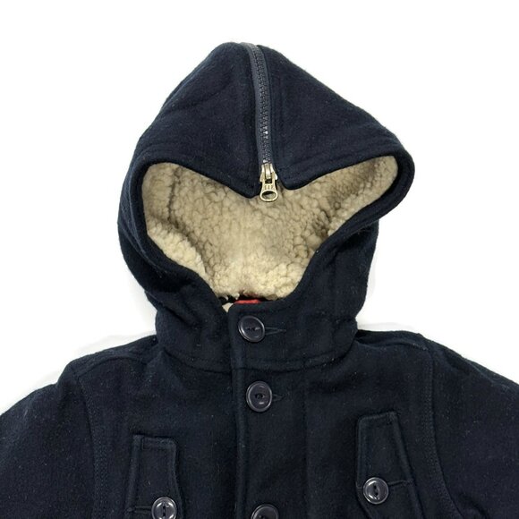 Baby Gap Boys Peacoat Coat Jacket‎ Navy Blue Toddler 12-18 Months Wool - Picture 5 of 13
